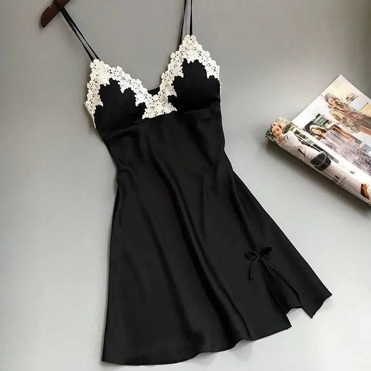 Nightgown for Women's Pajamas Short Skirt Sexy Tempting Home Clothes Night Shirts Catch Dress Sleeping Lingerie Body Hot Pyjamas