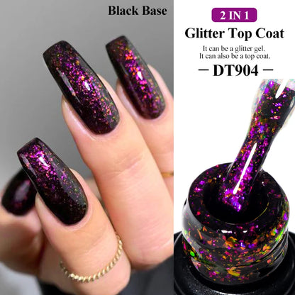 7ml Red Series Cat Magnetic Gel Nail Polish Sparkle Glitter Semi Permanent Nail Art UV Gel Varnish Manicure For Valentines Nails