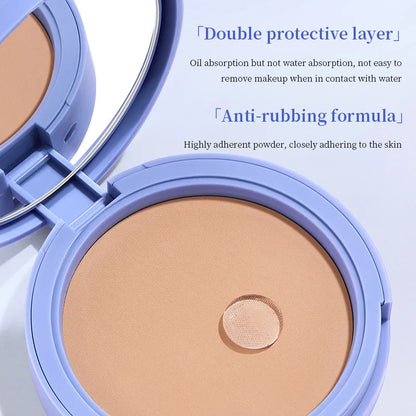 Life Girls Skin Tone Waterproof, Sweat-Proof Powder, Naturally Brightens, Conceals Concealer, Soft and Smooth, Natural and Transparent, Transparent Makeup, Self-Puff