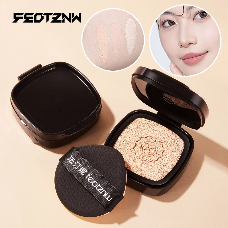 Feotznw Fineless Skin Cushion, Cover Cushion, Waterproof and Sweat-Proof, Moist and Delicate. Makeup Cover Cushion, Replace Shipping. Not Easy to Use Without Erasable