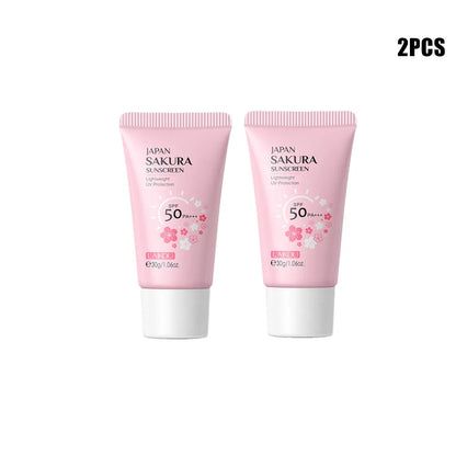 Sakura Skin Care Set Face Cream Serum Toner Facial Cleanser Sunscreen Eye Cream Face Skin Care Set Product Gift Daily Skin Care