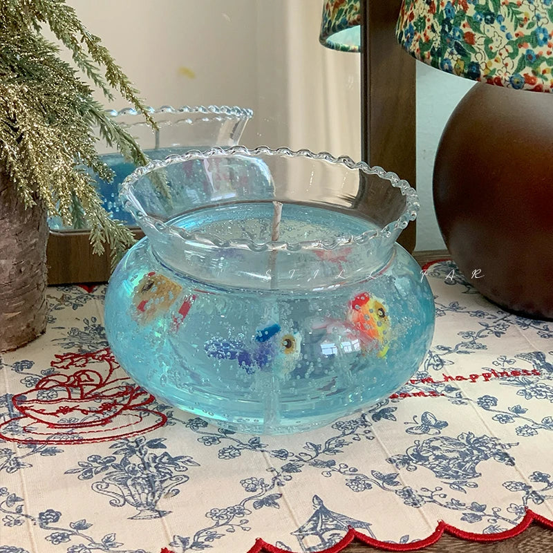 [Bubble Fish Tank] Niche Premium Atmosphere Goldfish Scented Candles Home Bedroom Birthday Gift