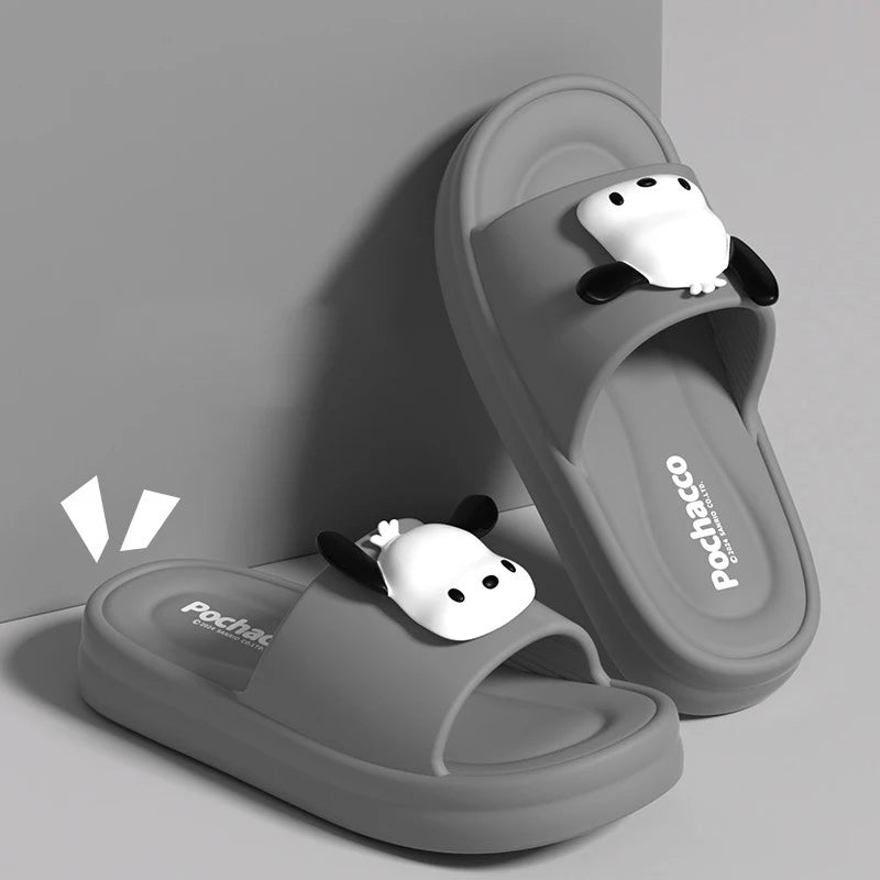 Sanrio Hello Kitty EVA Cloud Slippers, Official Cute Girly Indoor Slides for Women, Non-Slip Soft Sole Comfortable Home Sandals