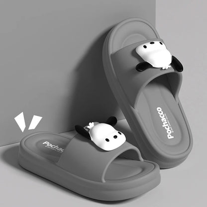 Sanrio Hello Kitty EVA Cloud Slippers, Official Cute Girly Indoor Slides for Women, Non-Slip Soft Sole Comfortable Home Sandals