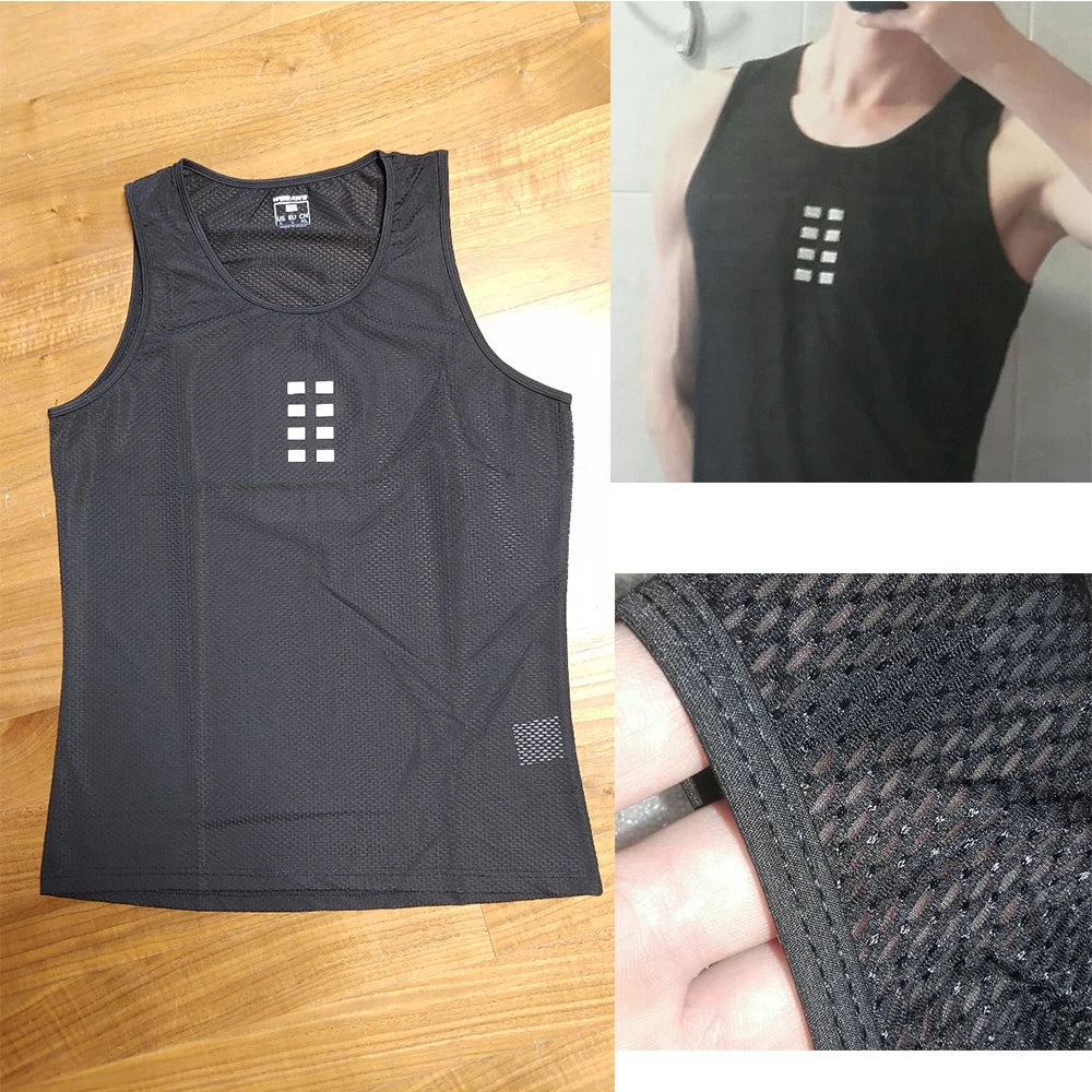 WOSAWE Cycling Jersey Sleeveless Cycling Base Layer MTB Bike Sports Shirt Underwear Racing Bicycle Jersey Shirt Undershirt