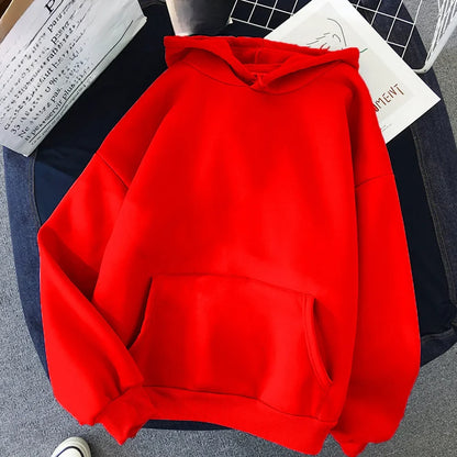 2021 Blank Solid Color Hooded Sweatshirt Women's Independent Station Ebay Wish Cross-border Top Sweatshirt Fleece Material