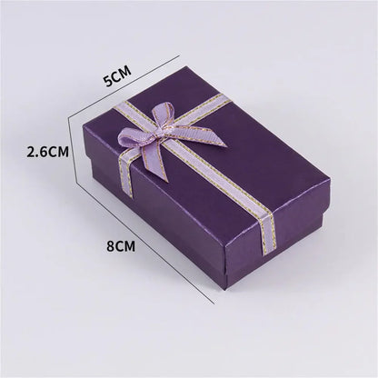 1Pc Thick Kraft Paper Drawer Jewelry Box With Sponge Greet Card for Necklace Bracelet Ring Gift Box Jewelry Packaging Box Joyero