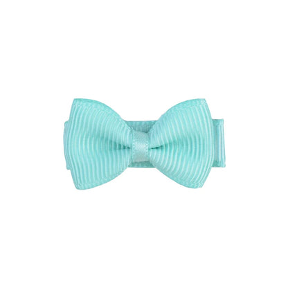 RIBBON BOWS Mini Ribbon Hair Bows Clip for Girls Bangs Hairgrips Covered Safety Bows Headwear Kids Head Claw Accessories