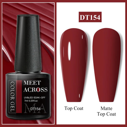 7ml Red Series Cat Magnetic Gel Nail Polish Sparkle Glitter Semi Permanent Nail Art UV Gel Varnish Manicure For Valentines Nails