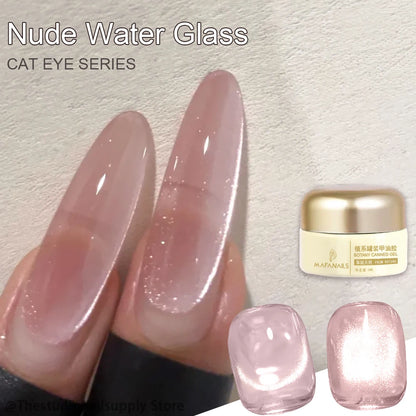 10ml/Bottle Ruby Red Cat Eye Gel Nail Polish Wine red Cherry Dopamine Glitter Nail Gel Soak Off LED/UV Semi-Permanent Manicure
