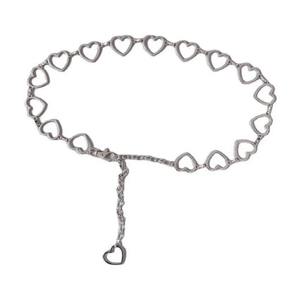 105cm Waistband Pants Classic Waist Chain Love Heart Hollow Girdle For Women Hip Hop Style Fashion Fine Waist Belts Trendy