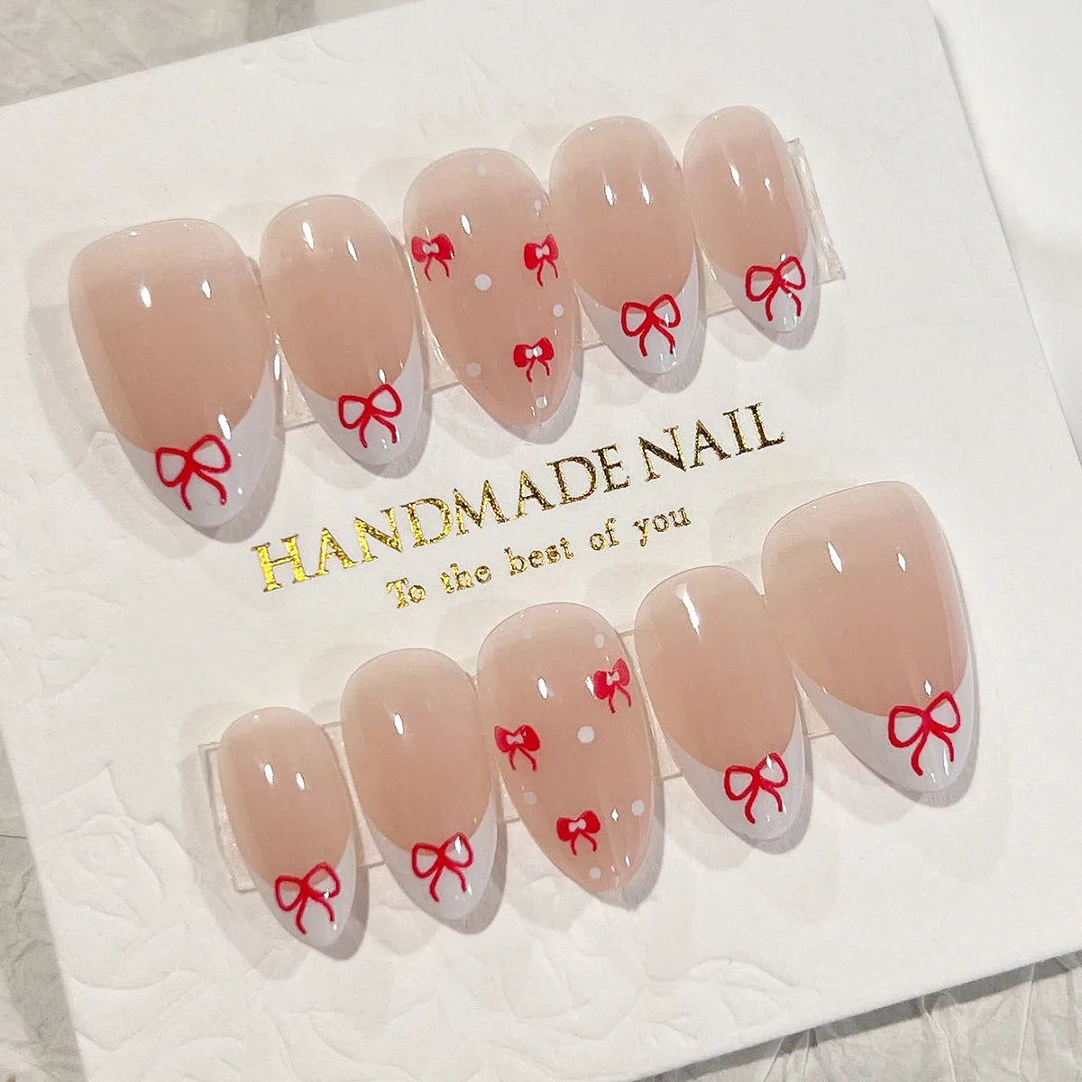 24PCS stiletto false nail tips Mid-length Gradients press on nails wearable full cover fashion false fingernails patch for girls