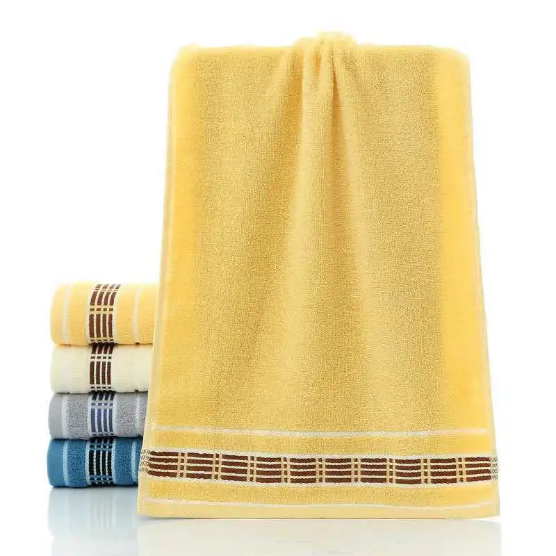 33 * 73cm Cotton Towel Soft Comfortable Thickened Absorbent and Quick Drying Face Towel and Shower Towel Adult Home Daily Gift