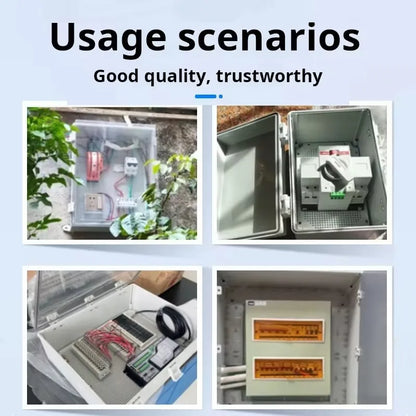 IP66 ABS plastic PC enclosure with hinge latch lock outdoor distribution box waterproof electrical junction box instrument box