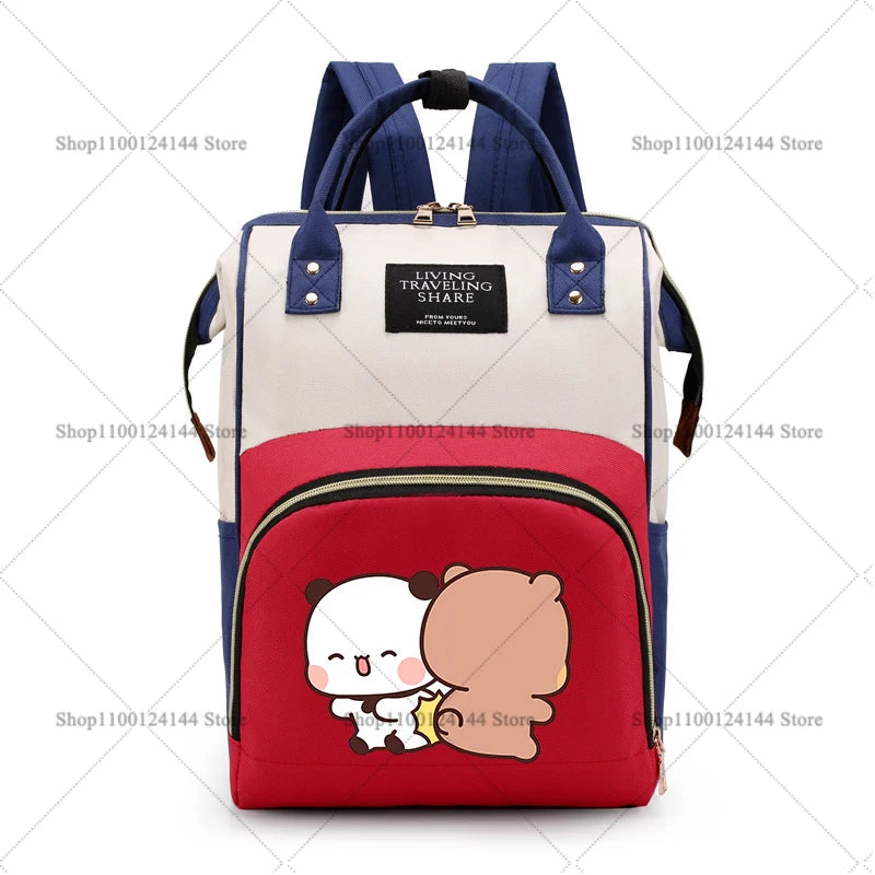 Bubu Dudu Backpack Bag Mummy Yier Bear Panda Bag Mom Baby Multi-function Waterproof Outdoor Travel Diaper Bags for Baby Care