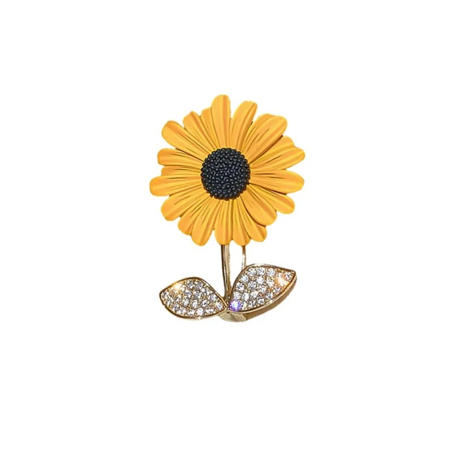 Luxury Rhinestones Flowers Imitation Pearl Brooches for Women Suit Coat Brooch Pins Corsage Elegant Jewelry Gift Accessories