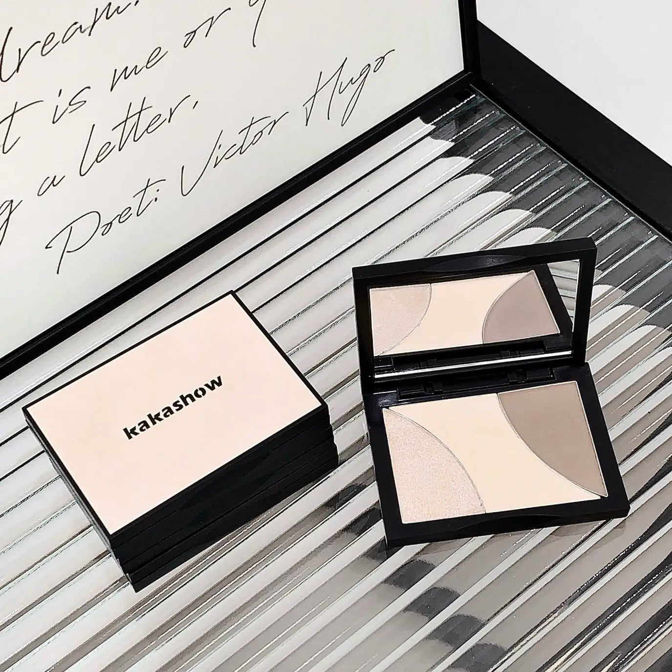Kakashow Three-color Contouring Palette Shadow Nose Shadow Contouring Highlight All-in-one Palette
