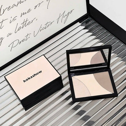 Kakashow Three-color Contouring Palette Shadow Nose Shadow Contouring Highlight All-in-one Palette