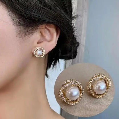 925 Silver Needle Korean Fashion Bowknot Tulip Earrings For Women Jewelry 2026 Trending New Women's White Flower Earrings Brinco