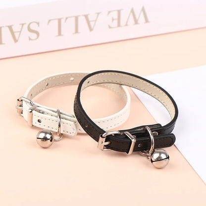1Pcs Black/White 20cm Cotton Doll Leather Collar Bell Star Idol Doll Accessories Photo Props