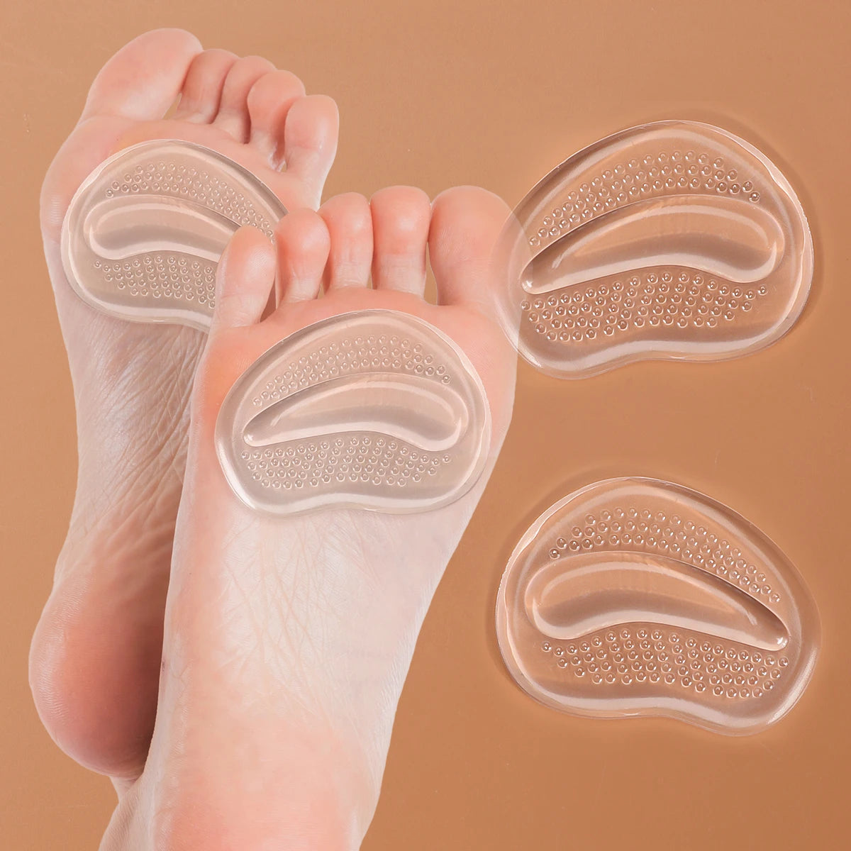 Thickened Half A yard Pad High Heels Insole Forefoot Pad Silicone Forefoot Pad Ladies Sandal Anti-skid Pad Anti-pain