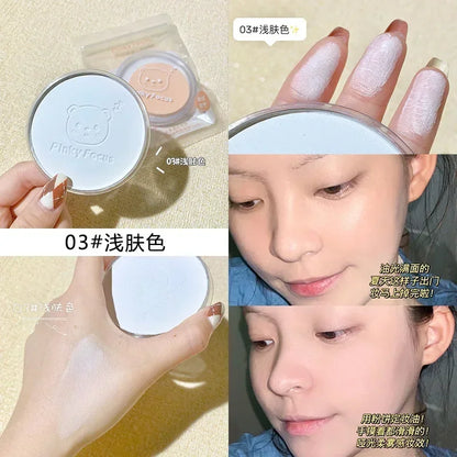 Oil-control Finishing Powder Waterproof Sweat-proof Concealer Powder for Women Cosmetic Pressed Powder Makeup Accessories Cheap
