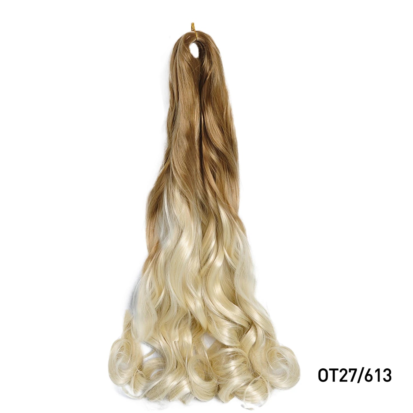 Loose Wave Spiral Curl Braids Synthetic Hair French Curls Braiding Hair Extensions High Temperature Ombre Pre Stretched Hair