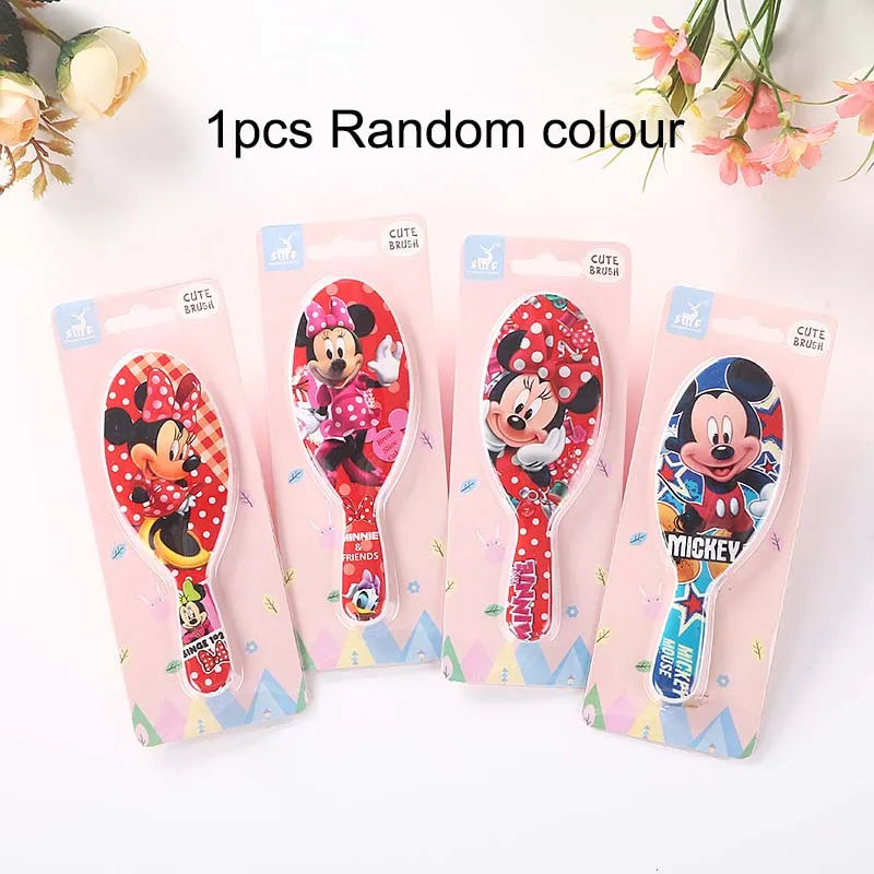 Disney Frozen Elsa Minnie Mickey Mouse Air Cushion Massage Combs Children Comb Hair Brush Hairdressing Tool Girls Christmas Gift