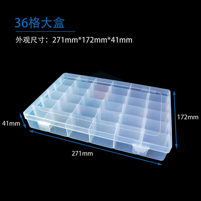 37 Sensor Kits 36 Grid Plastic Box RFID Plastic Box Component Box 10/15/36 Grid Empty Box
