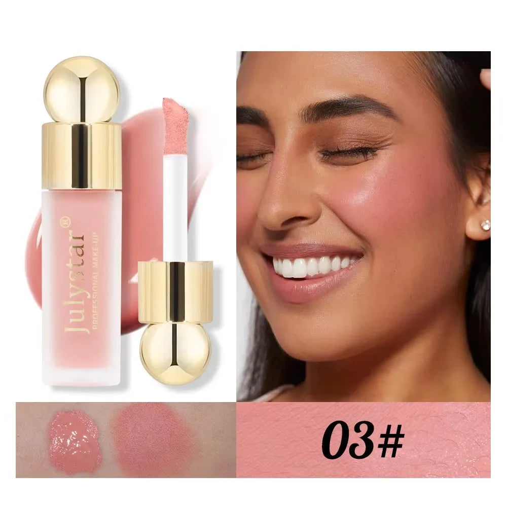 Natural Blusher Cute Korean Makeup for Women Liquid Blush Waterproof Multi-purpose Facial Nourishing Blush Stick Cheek