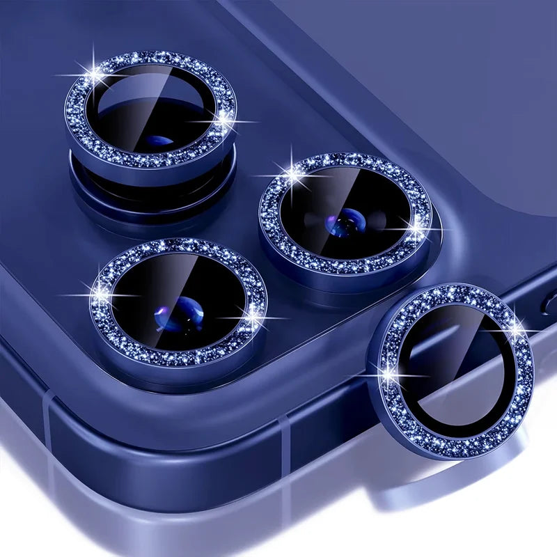 Camera Lens Protector For iPhone 17 Pro Max 17Air 17Pro 15 16 Pro Max Diamond Metal Protective Glass For iPhone 14 15 Plus Lens