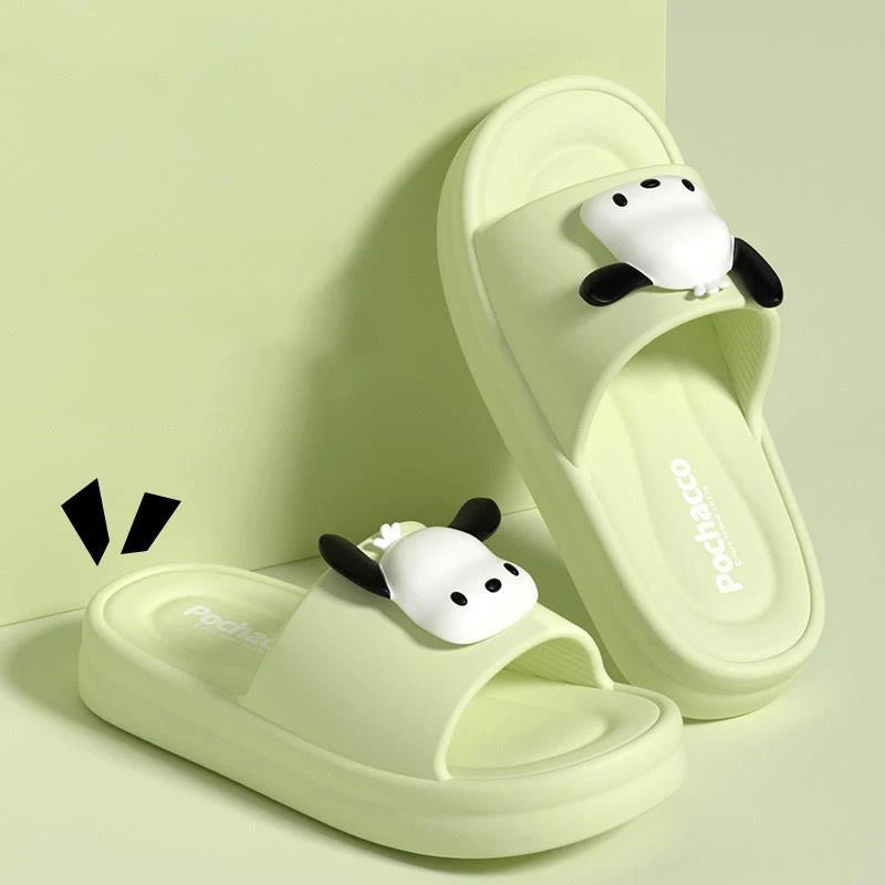 Sanrio Hello Kitty EVA Cloud Slippers, Official Cute Girly Indoor Slides for Women, Non-Slip Soft Sole Comfortable Home Sandals