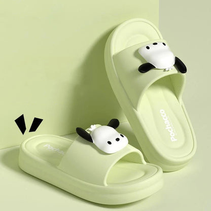 Sanrio Hello Kitty EVA Cloud Slippers, Official Cute Girly Indoor Slides for Women, Non-Slip Soft Sole Comfortable Home Sandals