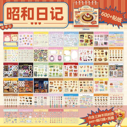 MINKYS Kawaii 45 sheets DIY Decorative Sticker Book Journal Material Kpop Stickers Kids Gift School Stationery