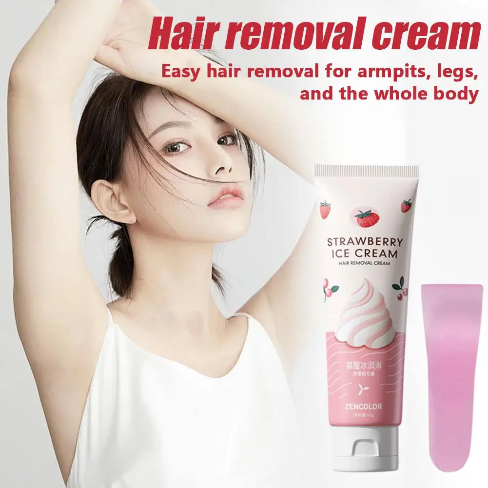 60g Universal Hair Removal Cream Strawberry Flavor Irritating And Leg Hair Non Gentle And Armpit Hair Easy To Remove And Cl Q5e6