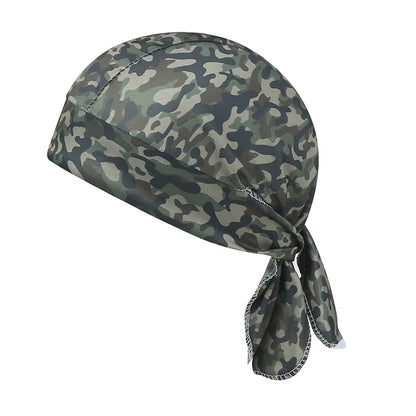 Camouflage Headband Handkerchief Head Man Pirate Hat Cycling Hood Sun Protection Sport Breathable Printed Headscarf Bandana
