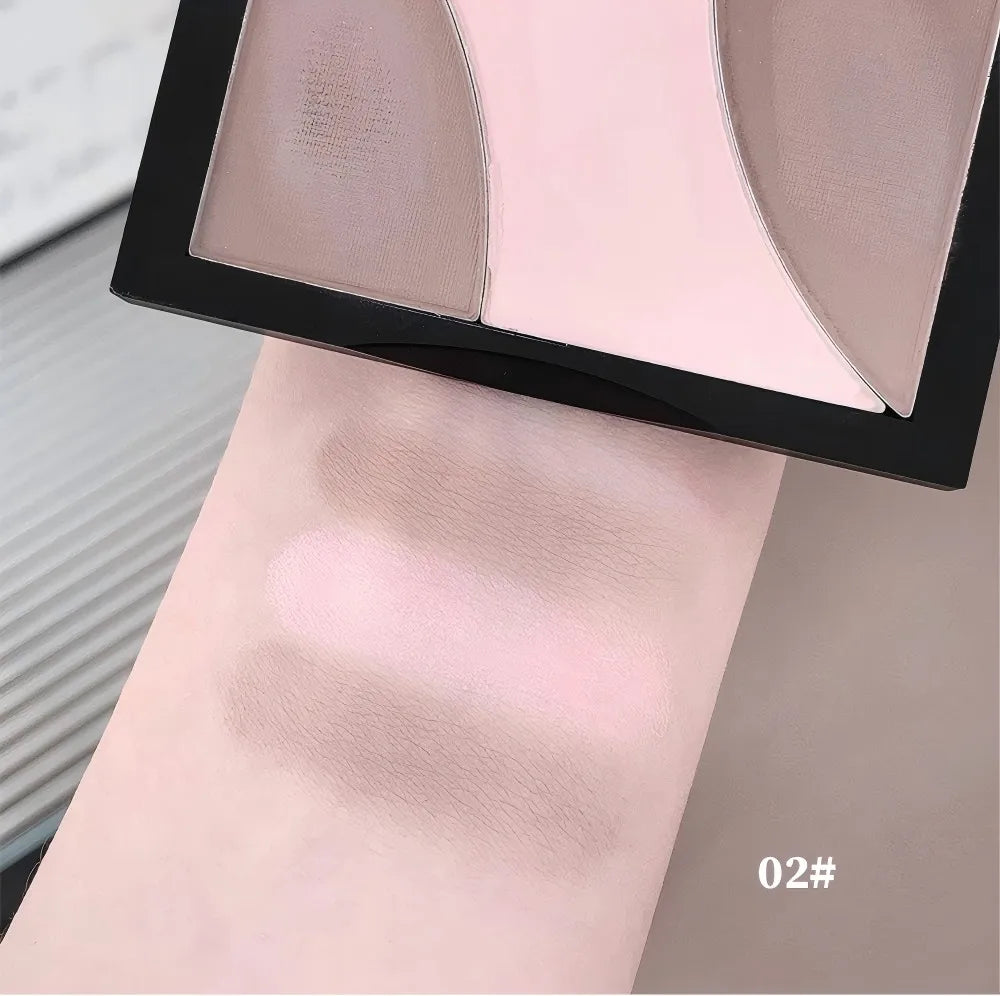 Kakashow Three-color Contouring Palette Shadow Nose Shadow Contouring Highlight All-in-one Palette