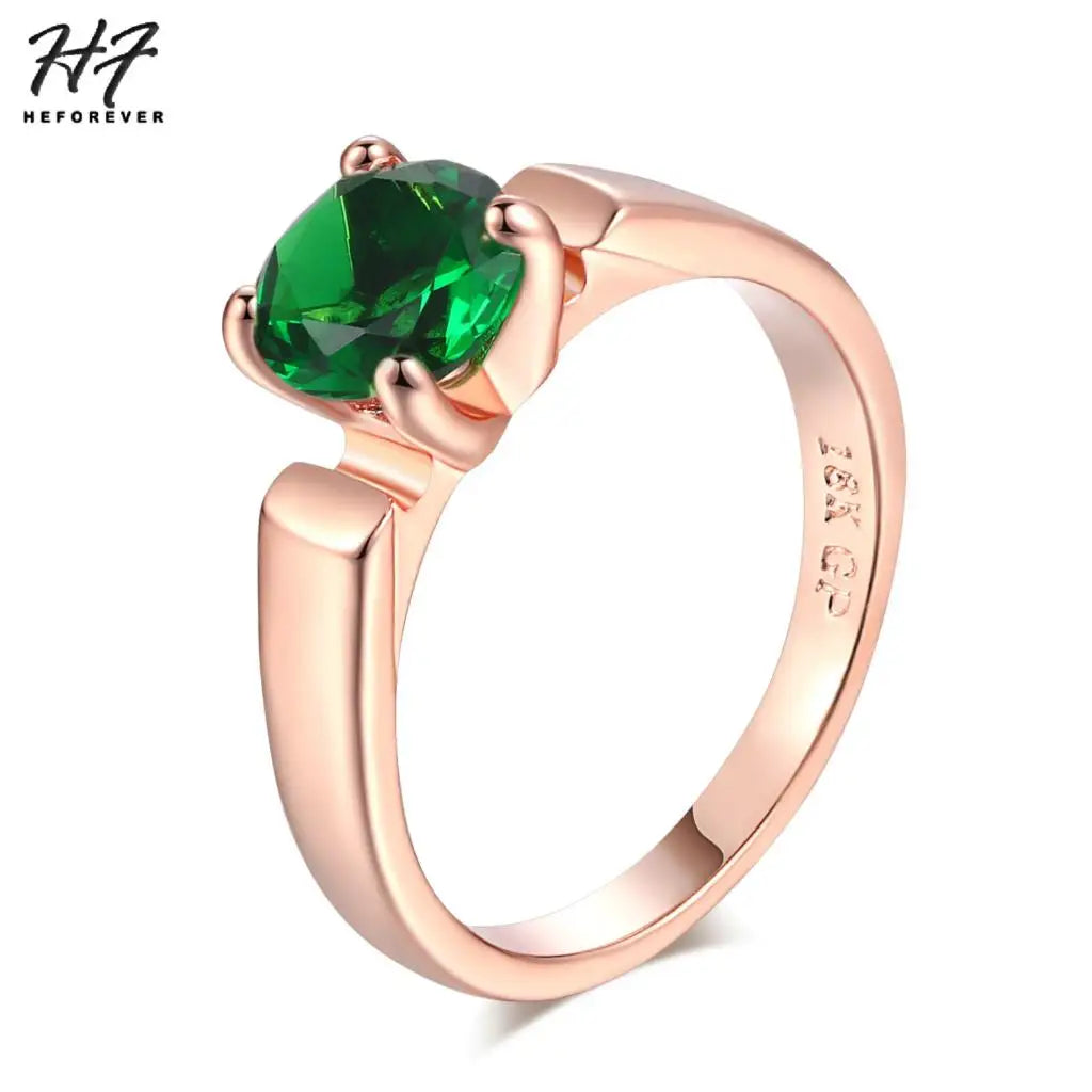Wedding Engagement Ring For Women 4 Claws Multicolor Optional AAA+Cubic Zirconia Fashion Jewelry Gift For Lover R053 R813