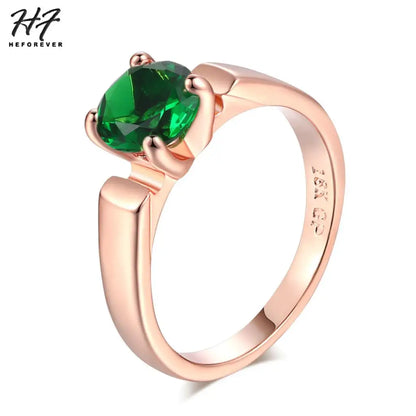 Wedding Engagement Ring For Women 4 Claws Multicolor Optional AAA+Cubic Zirconia Fashion Jewelry Gift For Lover R053 R813