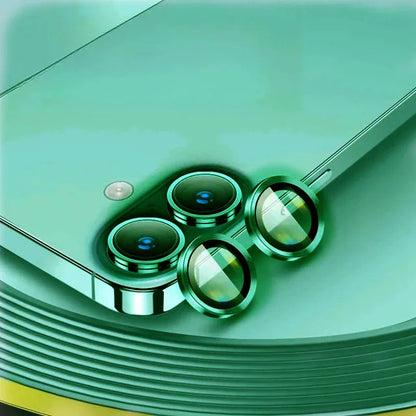 Aluminum Metal Ring Camera Protector For iPhone 17 17Air Rear Lens Tempered Glass Cover For iPhone 16 16Plus Lens Protective Cap