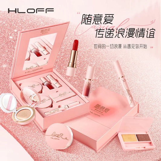 HLOFF Random Love Yao Color Makeup High-End Gift Set Valentine's Day Birthday Gift Lipstick Cushion Makeup Set