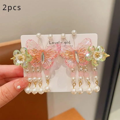 2pc Cute Women's Boutique Hair Accessories Resin Sweet Cute Hair Clips Suitable for Girls' Daily Activities Wear Elegant Hairpin