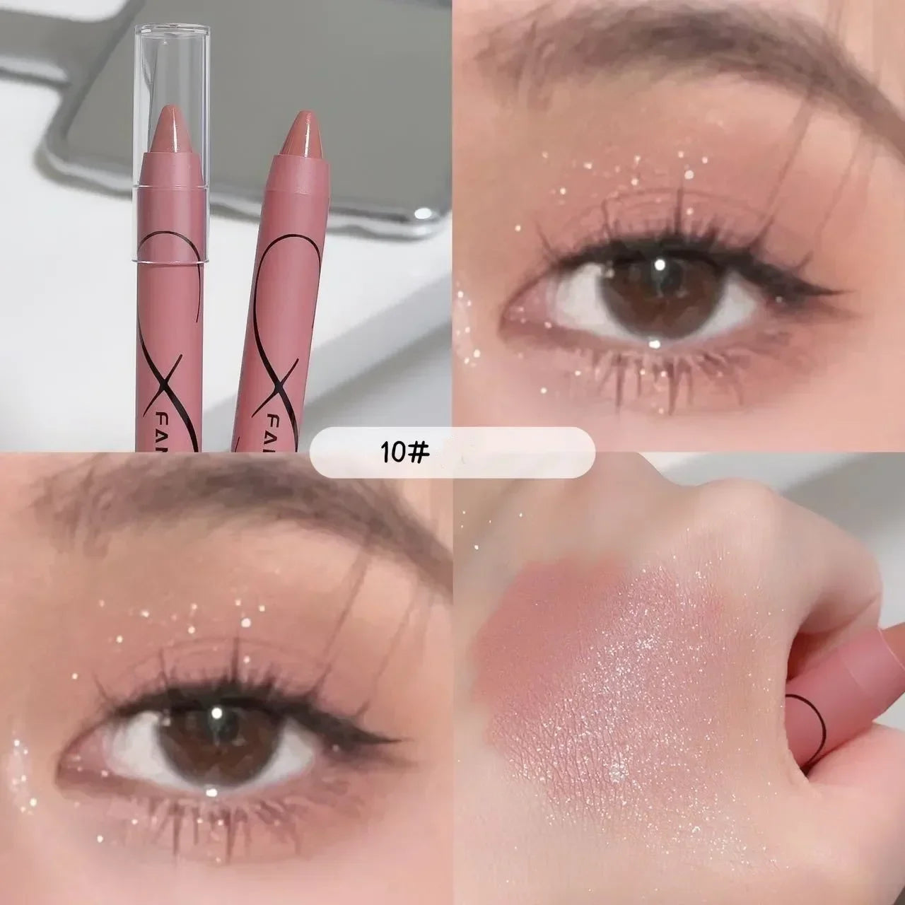 Pearl Gold Green Glitter Shimmer Contour Blush Pen Brighten Makeup Fairy High Gloss Pen Face Body Highlighter Stick Cosmetics
