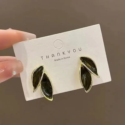 925 Silver Needle Korean Fashion Double V Crystal Earrings For Women Jewelry 2026 Trending Luxury Women's Earrings Behind Ear