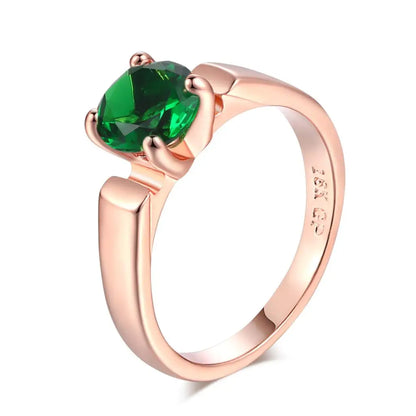 Wedding Engagement Ring For Women 4 Claws Multicolor Optional AAA+Cubic Zirconia Fashion Jewelry Gift For Lover R053 R813