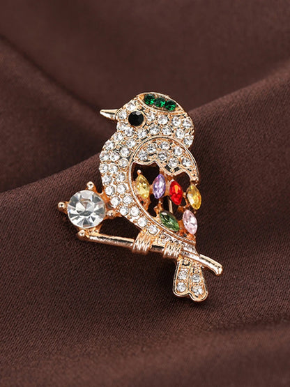Luxury Rhinestones Flowers Imitation Pearl Brooches for Women Suit Coat Brooch Pins Corsage Elegant Jewelry Gift Accessories