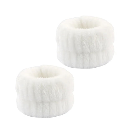 3Pcs Spa Headband Wristband for Washing Face Microfiber Makeup Towel Hair Bands Washband Scrunchies Absorbent Wrist Sweatband