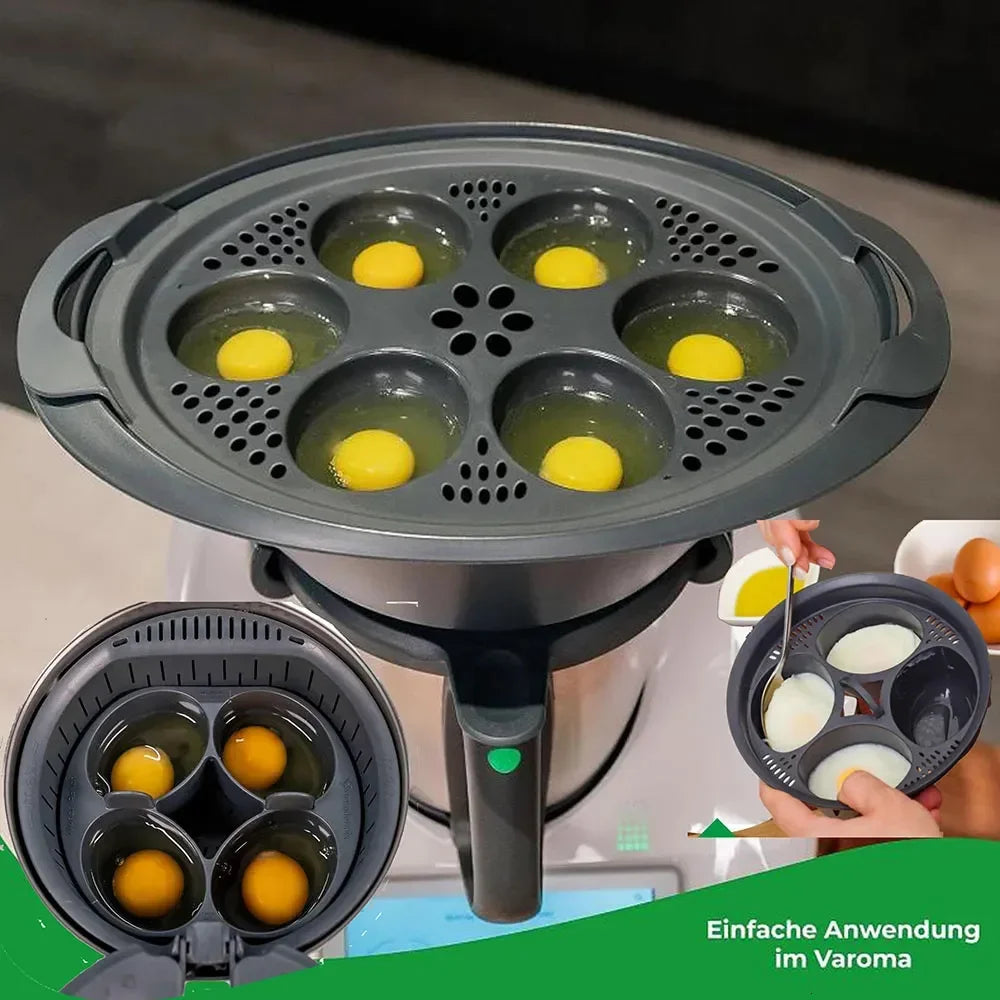 4/5/6 in1 Egg Boiler Thermomix TM5 TM6 TM31 Eggs Poachers Eggs Cooker Tool Eggs Steamer Mold Kitchen Baking Mould Cooking Utens