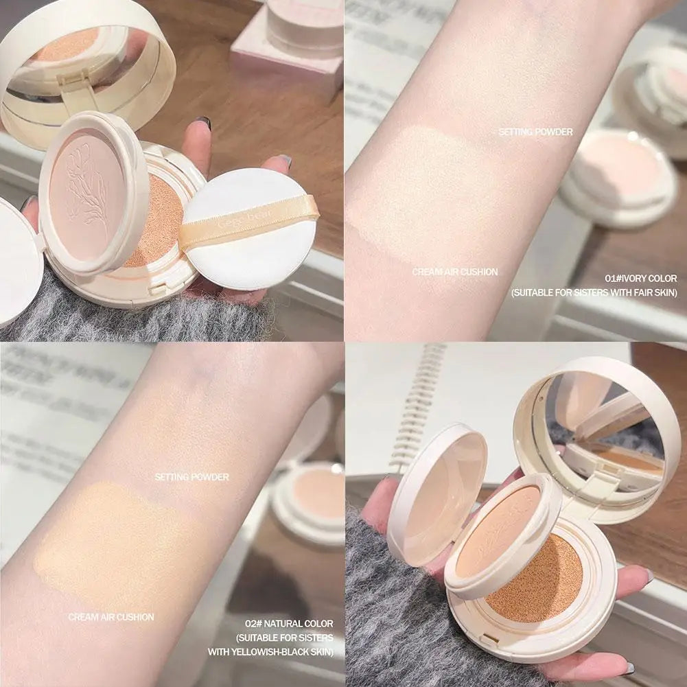 Gege Bear Air Cushion BB Cream Concealer Moisturizing Waterproof Long Lasting Natural Brighten Oil Control Liquid Foundation