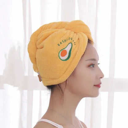Women Soft Microfiber Towels Shower Cap Towel Bath Hats for Women Dry Hair Cap Quick Drying Soft for Lady Turban Head Girl Towel